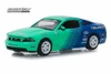 2013 Ford Mustang GT Falken Tires Hard Top, Green with Blue - Greenlight 29972/48 - 1/64 Diecast Car