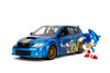 2012 Subaru Impreza WRX STI w/Sonic Figure, "Sonic the Hedgehog" - Jada Toys 35871 - 1/24 Scale Diecast Car
