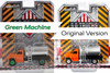 CHASE CAR Green Machine - 1982 Chevy C-60 Fertilizer Truck, Orange and Silver - Greenlight 45140A - 1/64 Diecast Replica