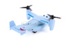 Box of 6 Military Tiltrotor Aircraft Assortment, Showcasts 8160D - 7" Scale Diecast Model Toy Planes
