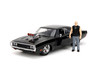 Dom's Dodge Charger R/T w/Dom Figure, Fast & furious - Jada Toys 35907 - 1/24 Scale Diecast Model Toy Car