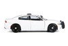 2023 Dodge Charger Pursuit Police, Unmarked White - Motor Max 76996WT - 1/24 Scale Diecast Model Toy Car