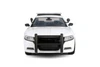 2023 Dodge Charger Pursuit Police, Unmarked White - Motor Max 76996WT - 1/24 Scale Diecast Model Toy Car