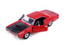 1969 Dodge Coronet Super Bee Hardtop, Red - Showcasts 77315R - 1/24 Scale Diecast Model Toy Car