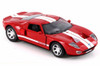 2005 Ford GT40, Red w/ White Stripes - New Ray SS-50931A - 1/32 Scale Diecast Model Toy Car