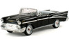 1957 Chevy Bel Air convertible, Black - Signature Models 32430 - 1/32 Scale Diecast Model Toy Car