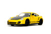 Porsche 911 Turbo (997), Yellow w/Black Hood - Jada Toys 35493 - 1/24 Scale Diecast Model Toy Car