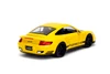 Porsche 911 Turbo (997), Yellow w/Black Hood - Jada Toys 35493 - 1/24 Scale Diecast Model Toy Car