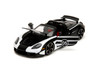 Porsche Carrera GT Convertible, Black/White - Jada Toys 35490 - 1/24 Scale Diecast Model Toy Car