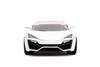 Lykan Hypersport w/Display Base, White w/Pink-Blue Gradient - Jada Toys 35058 - 1/24 Scale Diecast Model Toy Car