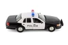 Box of 4 1999 Ford Crown Victoria Police, Black/White - Showcasts 22082PR/4D - 1/24 Scale Diecast Model Toy Cars