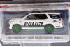 GREEN MACHINE 2021 Chevy Tahoe Police Pursuit Vehicle, White - Greenlight 30356/48 - 1/64 Scale Diecast  Car