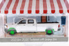 GREEN MACHINE 2021 Dodge Ram 2500 Tradesman w/ Garbage Bin, White - Greenlight 97130F - 1/64 scale Diecast Car