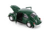 Volkswagen Beetle Hardtop Compact Car, Green - Showcasts 37926 - 1/24 Scale Diecast Model Toy Car