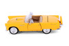 1956 Ford Thunderbird Convertible, Yellow - Showcasts 71215D - 1/24 Scale Diecast Model Toy Car