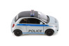 Fiat 500e Police Edition, White - Kinsmart 5440DPR - 1/28 Scale Diecast Model Toy Car