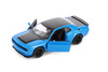 2023 Dodge Challenger SRT Demon 170, Blue - Kinsmart 5461D - 1/40 Scale Diecast Model Toy Car