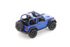 2018 Jeep Wrangler Rubicon Open Top, Blue - Kinsmart 5412DA - 1/34 Scale Diecast Model Toy Car