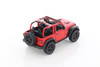 2018 Jeep Wrangler Rubicon Open Top, Red - Kinsmart 5412DA - 1/34 Scale Diecast Model Toy Car