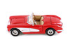 1959 Chevy Corvette Convertible, Red - Showcasts 77216D - 1/24 Scale Diecast Model Toy Car