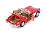 1959 Chevy Corvette Convertible, Red - Showcasts 77216D - 1/24 Scale Diecast Model Toy Car