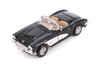 1959 Chevy Corvette Convertible, Black - Showcasts 77216D - 1/24 Scale Diecast Model Toy Car