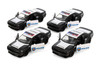 Box of 12 2023 Dodge Challenger SRT Demon 170 Police Edition, Black/White - Kinsmart 5461DP - 1/40 Scale Diecast Model Cars