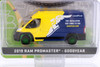 GREEN MACHINE Goodyear 'Tire Installation That Comes To You' 2019 Dodge Ram ProMaster 2500 Cargo High Roof Van, Yellow and Blue - Greenlight 53030E/48 - 1/64 scale Diecast Model Toy Car