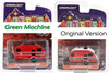 GREEN MACHINE 2017 Winnebago Winne Drop, Red and White - Greenlight 34110E/48 - 1/64 scale Diecast Model Toy Car