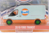 GREEN MACHINE 2019 Ford Transit  High Roof Gulf Oil 30260/48 1/64 scale Diecast Model Toy Car