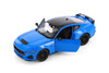 2024 Ford Mustang GT, Blue Muscle Car - Welly 24123/4D - 1/24 Scale Diecast Model Toy Car