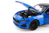 2024 Ford Mustang GT, Blue Muscle Car - Welly 24123/4D - 1/24 Scale Diecast Model Toy Car