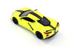 2020 Chevy Corvette Stingray Coupe Z51 Hardtop, Yellow - Showcasts 38527YL - 1/24 Scale Diecast Model Toy Car