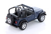 Jeep Wrangler Rubicon Convertible SUV, Blue - Showcasts 38245BU - 1/27 Scale Diecast Model Toy Car
