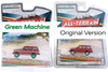 GREEN MACHINE 1985 Jeep Cherokee Pioneer, Red - Greenlight 35210/48 - 1/64 scale Diecast Model Toy Car