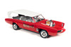 1966 Monkeemobile w/Monkees Figure Cutouts, Red w/White Roof - Auto World AWSS144 - 1/18 Scale Diecast Model Toy Car