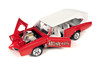 1966 Monkeemobile w/Monkees Figure Cutouts, Red w/White Roof - Auto World AWSS144 - 1/18 Scale Diecast Model Toy Car