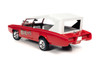 1966 Monkeemobile w/Monkees Figure Cutouts, Red w/White Roof - Auto World AWSS144 - 1/18 Scale Diecast Model Toy Car
