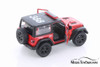 2018 Jeep Wrangler Rubicon Firefighter Hard Top, Red -  5412DPR - 1/34 scale Diecast Model Toy Car