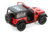 2018 Jeep Wrangler Rubicon Firefighter Hard Top, Red -  5412DPR - 1/34 scale Diecast Model Toy Car