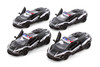 Box of 12 Lamborghini Revuelto Police Edition, Black - Kinsmart 5459DP - 1/38 Scale Diecast Model Toy Cars