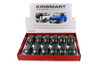 Box of 12 Land Rover Defender 90, Black - Kinsmart 5428DK - 1/36 Scale Diecast Model Toy Cars