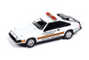 1983 Toyota Celica Supra, White w/Orange Stripe - Auto World AW64442/48B - 1/64 Scale Diecast Model Toy Car