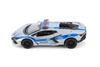 Lamborghini Revuelto Police Edition, Silver - Kinsmart 5459DPR - 1/38 Scale Diecast Model Toy Car