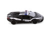 Lamborghini Revuelto Police Edition, Black w/White Stripe - Kinsmart 5459DP - 1/38 Scale Diecast Model Toy Car
