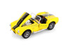 Shelby Cobra 427 SC Convertible, Yellow w/Black Stripes- Welly 24002/4D - 1/24 Scale Diecast Model Toy Car