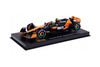 McLaren MCL38 Miami Grand Prix Race Car, #4 Lando Norris - Bburago 18-38215 - 1/43 Scale Diecast Model Toy Car