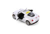 2013 Alfa Romeo 4C Hardtop w/Wecome to Las Vegas Decal, White - Kinsmart 5366D - 1/32 Scale Diecast Model Toy Car