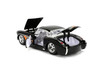 1957 Chevy Corvette Hardtop, Black w/Flames - Jada Toys 36300 - 1/24 Scale Diecast Model Toy Car