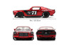 1971 Chevy Camaro #71, Red/Black - Jada Toys 35487 - 1/24 Scale Diecast Model Toy Car